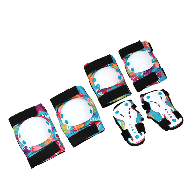 Tongbu Kids Roller Skating Protective Gear Set Thickened Anti-Fall Pads Blue for Skates Skateboards Balance Bikes Bicycles