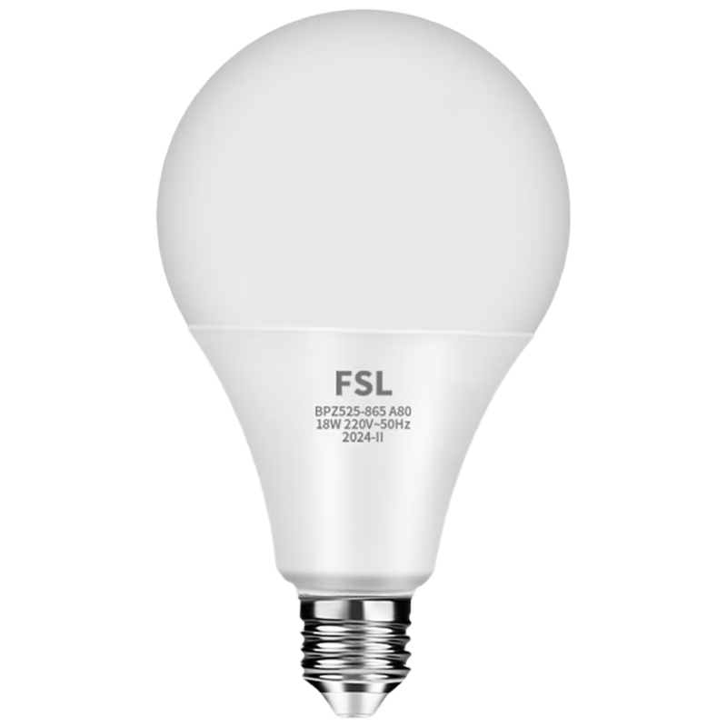 Foshan Lighting (FSL) LED Energy-Saving Bulb High Power Commercial Lighting Spiral E27 Screw Base 18W Cool White (6500K)