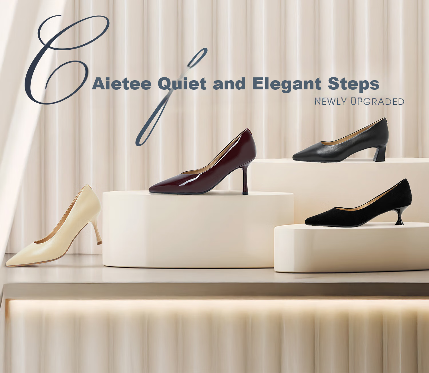 COMELY Celebrity-Inspired High Heels for Women, Spring New Style Nude Elegant Slim Heel Shallow Mouth Pumps, Pink Apricot Color, Size 34 1