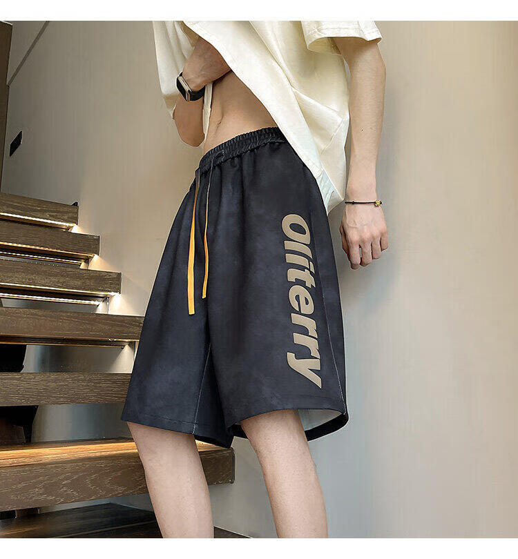 Zofeili Men's American Tie-Dye Shorts Summer 2025 Loose Casual Versatile Sports Pants Youth Trendy Five-Point Pants 9