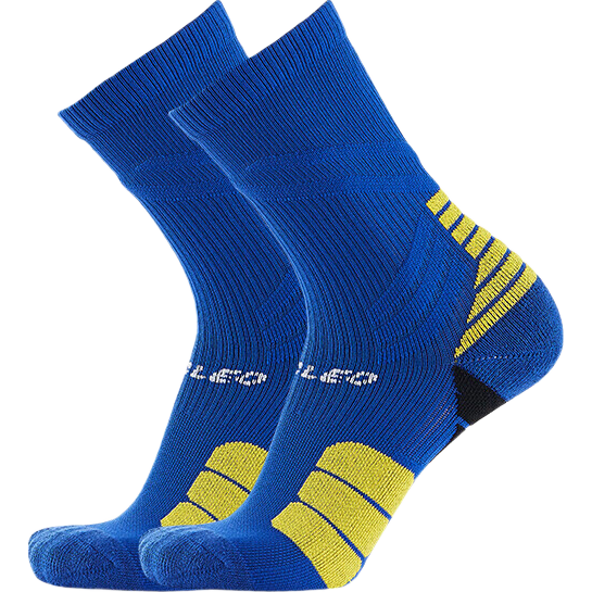 VICLeO Children's Mid-Calf Soccer Socks with Terry Bottom, Non-Slip Professional Running Sports Training Socks V621364 Blue S Size