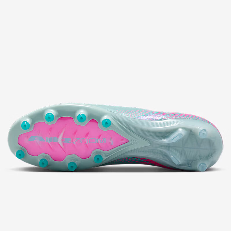 NIKE Men's Soccer Cleats, Jike VAPOR 16 AG Short Studs, Sports Shoes, FQ8693-301, Blue/pink, Size 43 4