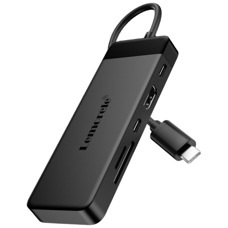 Lemorele Type-C Expansion Dock 9-In HDMI 4K USB3.0*3 USBC*1 SD/TF PD Fast Charging Mac Expansion Dock Compatible with Apple And Huawei Laptops Universal TC92