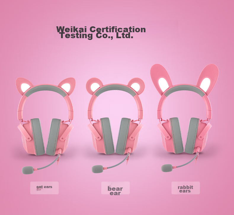 Razer Beihai Giant Monster Cute Cat Professional Edition V2 Wired Over-Ear Gaming Headset with Microphone, Popular Cat Ear Rabbit Ear Bear Ear RGB Lighting Effects PUBG Essential Pink 2