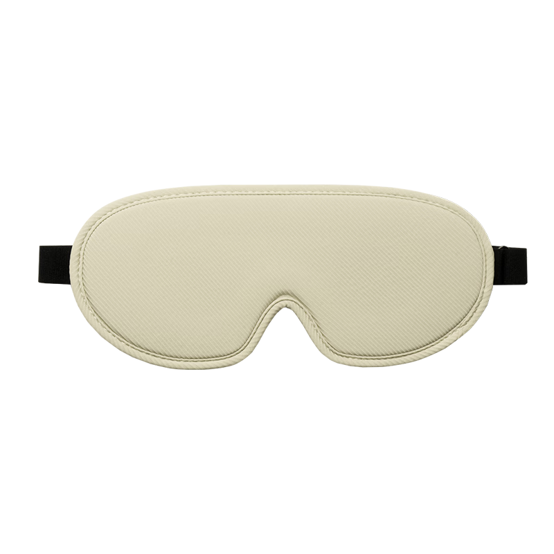 Pack all Sleep Blocking Eye Mask 3D Contoured Non-Pressure Unisex Nap Travel Eye Mask Skin-Friendly Comfortable Off-White