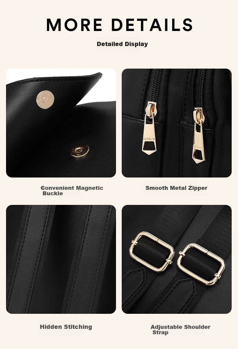 MEXICAN Women's Backpack, 2026 Korean Style Light Luxury Travel Bag, Schoolbag, Valentine's Day Gift for Wife Or Girlfriend 11