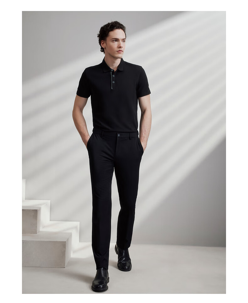 G2000 Men's Spring Summer Casual Versatile Short Sleeve Polo Shirt in Teal Blue [Pique Cotton Skin-Friendly Mall Edition] 17