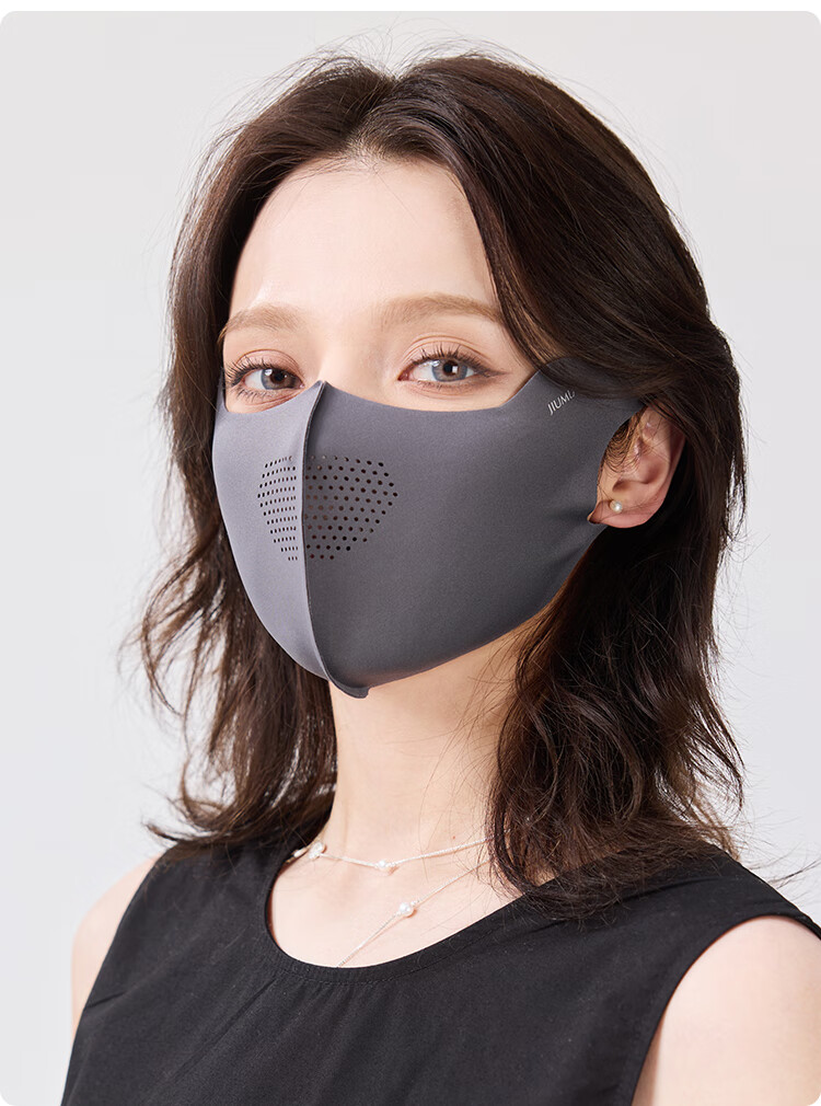 JIUMU Ice Silk Sun Protection Mask for Men and Women Summer UV Protection Cycling 3D Eye and Full Face Shield 19