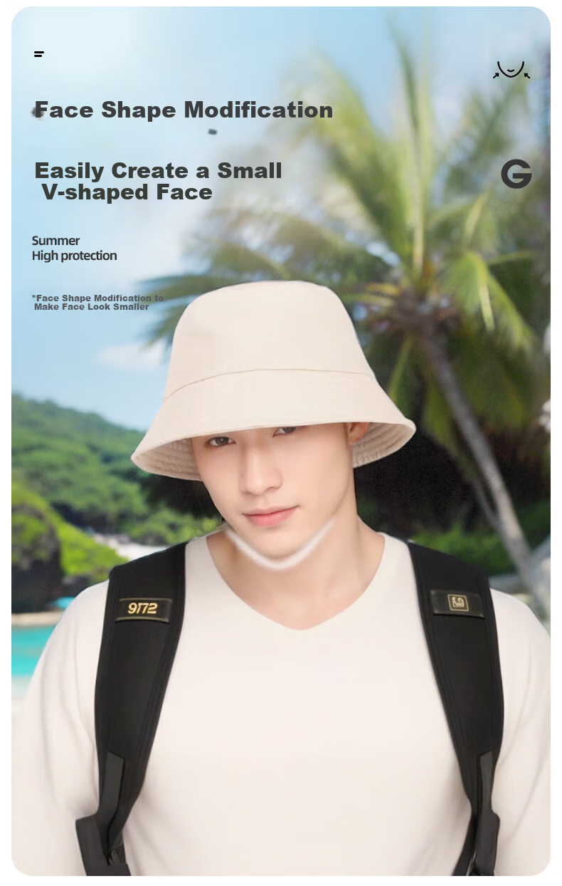 GLO-STORY Sun Hat for Men And Women, Wide Brim UV Protection Fisherman Hat, Sun Visor Cap for Ladies 5