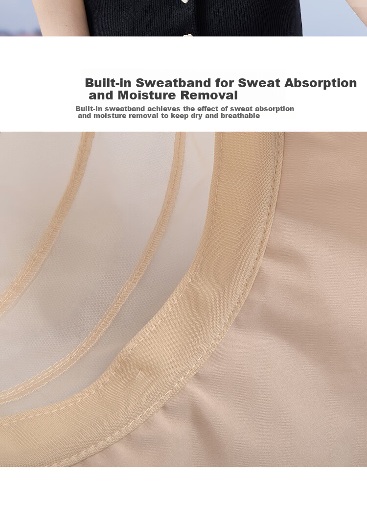 Shanghaigushi Silk Visor Sun Hat for Women, Foldable UV Protection Wide Brim Hat, Gift for Mom 4