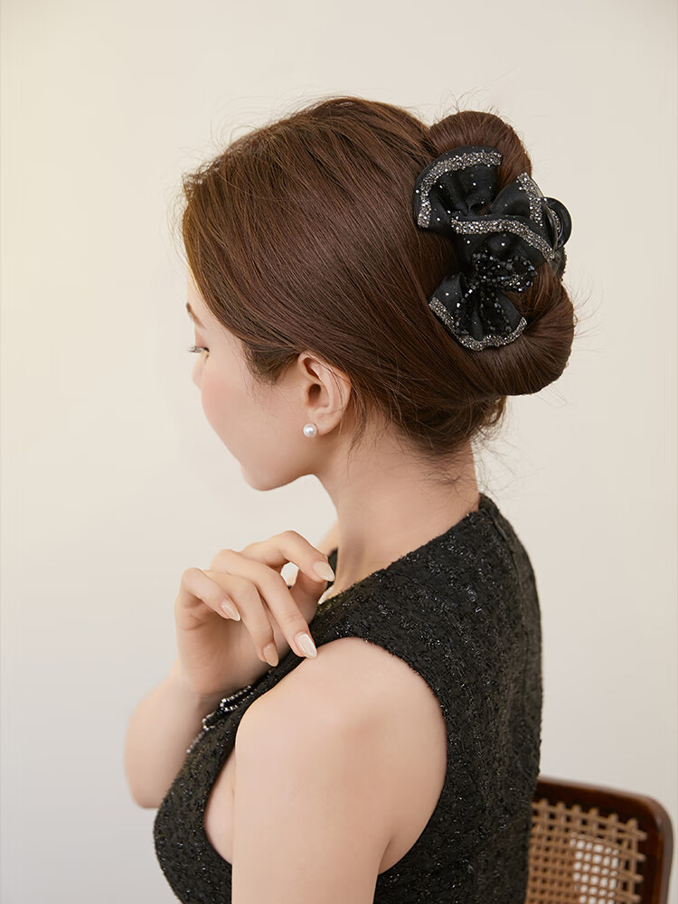CHIMERA Premium Bow Hair Claw Clip Volumizing Ponytail Hair Clip Shark Clip for Women Birthday Gift 1