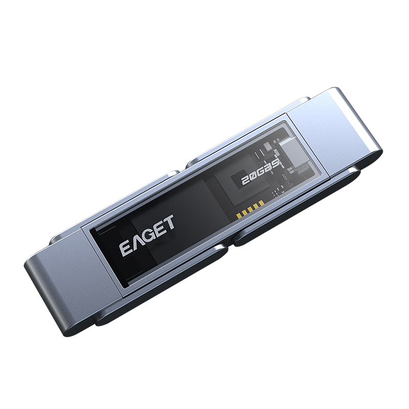 EAGET SU220 1TB Dual-Interface Portable SSD Flash Drive, 2000MB/s, USB3.2/Type-C High-Capacity Flash Drive for Phone And Computer Use, Office USB Drive