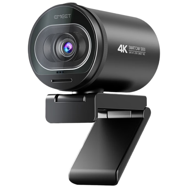 EMEET Yimi S600 Live Streaming Camera, 4K Ultra HD Beauty Enhancement, Computer Video Conference Online Class USB External Webcam with Desktop Stand