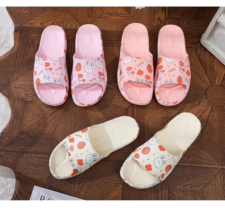 XGGC Maternity Non-Slip Slippers for Women, Indoor Home Bathroom Shower Quick-Drying Soft Sole EVA Sandals, Beige, Size 37-38 13