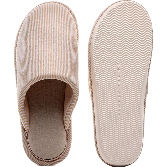 GUOLUOFEI Non-Stick High-End Couple Slippers, Spring And Autumn Home Indoor Non-Slip Thick-Soled Cotton Slippers for Men And Women, Winter Seaso