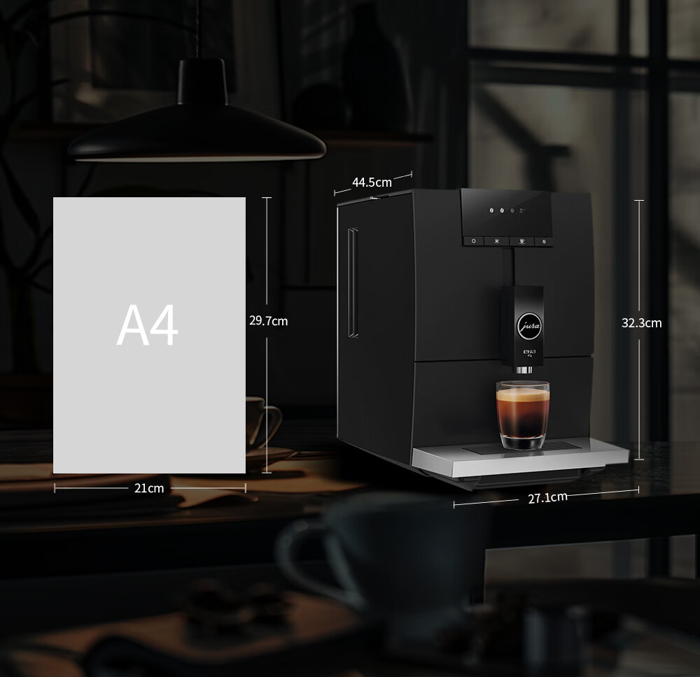 Jura Fully Automatic Italian-Style Coffee Grinder And Machine, European Import for Home And Office Use, Ultra-Thin Body Design, Upgraded Yuenai 4 White Versio 10