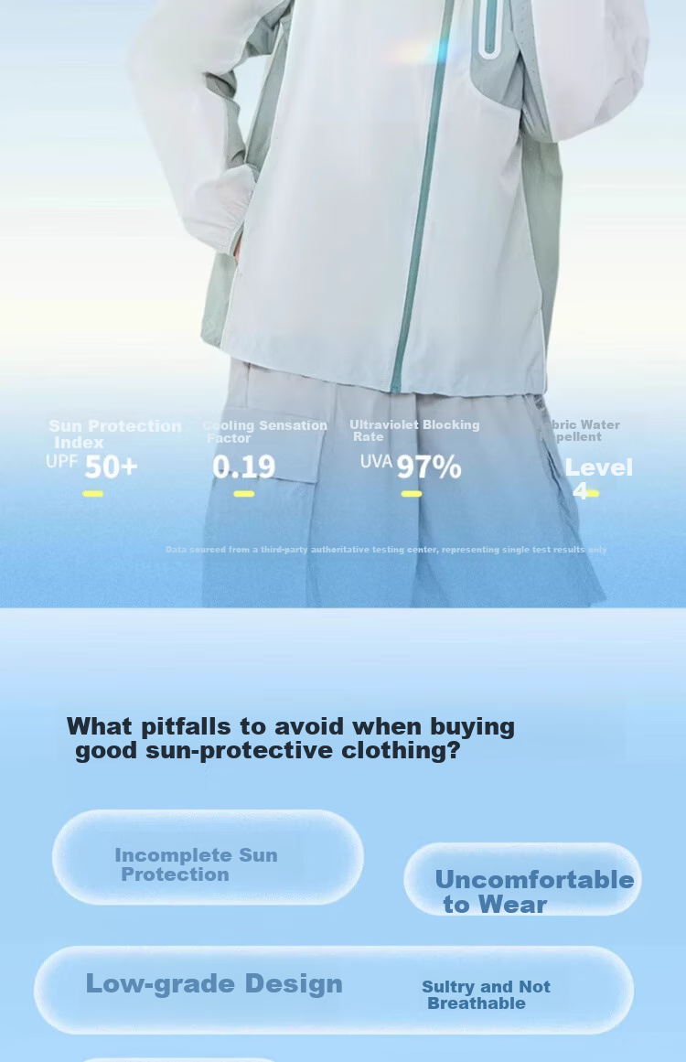 CAMEL [Muguang C+] Sun Protection Clothing, Spring And Summer UPF50+, Cool And Heat-Blocking Sun Protection Garment for Men And Women, Style 9002, Size L 2