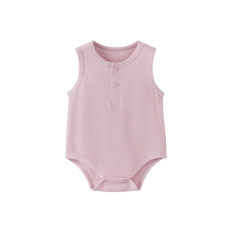 Babylove Summer Thin Modal Baby Romper Sleeveless Bodysuit Triangular Onesie Pajamas