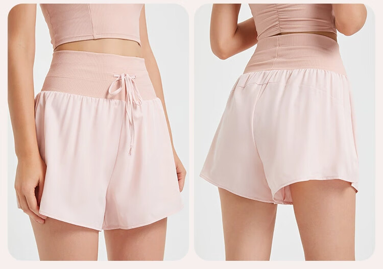 Ziyouxi Women's Sports Yoga Shorts, 2026 Summer New Style, Anti-Exposure, High-Waist, Tummy Control, Running, Loose-Fitting Casual Shorts for Outdoor Wear 16