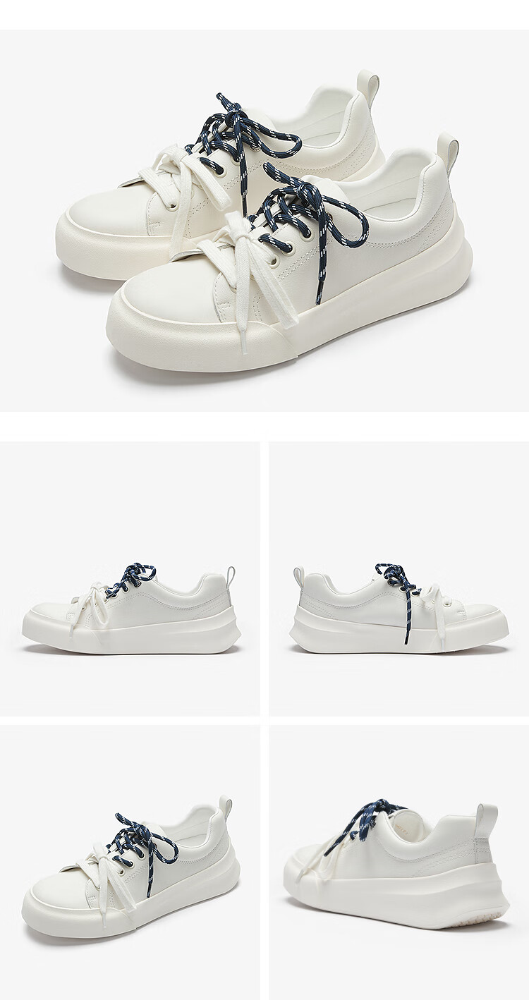 Le Saunda [Shengye Thick Milk] Simple Lace-Up Patchwork Low-Top Casual Sneakers Women's Flats 6M44201 Jade Green GNS 37 12