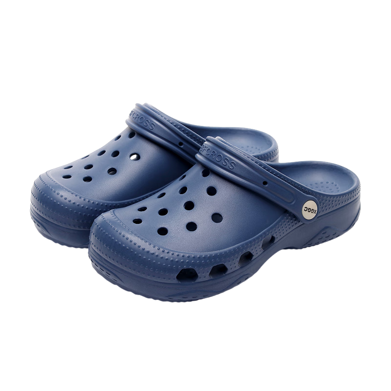 XGGC Fashionable Summer Beach Unisex Slip-On Clogs Non-Slip Outdoor Couple Large Size Closed-Toe Black 35-36
