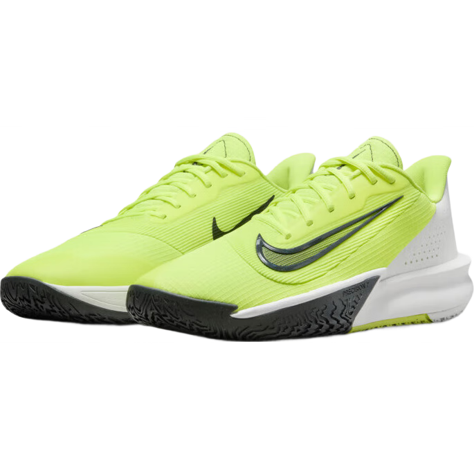 NIKE Men's Basketball Shoes PRECISION VII Sneakers FN4322-700, Cyan Yellow, Size 44
