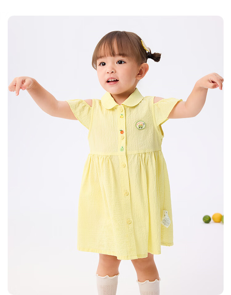 Balabala Girls Dress Baby Princess Dress 2025 Summer Sweet and Fresh [Mall Same Style] 200225111009 6