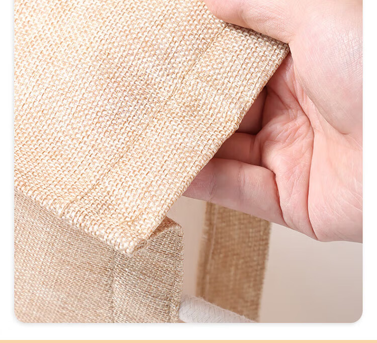 TaTanice Linen Bag, 1 Piece, Handbag, Holiday Gift Bag, Shopping Storage Bag, Lunch Box Bag 3