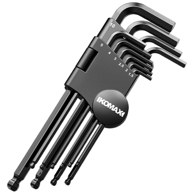 KOMAX Ball-End Hex Key Set, Hexagon Internal Hexagon Star-Shaped Hex Screwdriver Tool, Universal Wrench