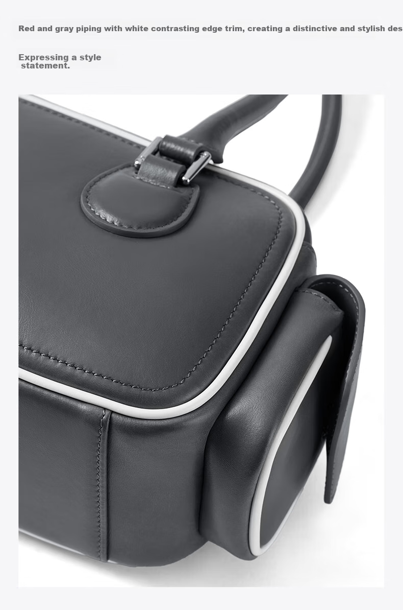 AMAZING SONG Women's Handbag, Toast Bag Medium Size, Cowhide Shoulder Crossbody Bag, High-End Niche Commuter Practical Ins Style Tote Bag Gift 13