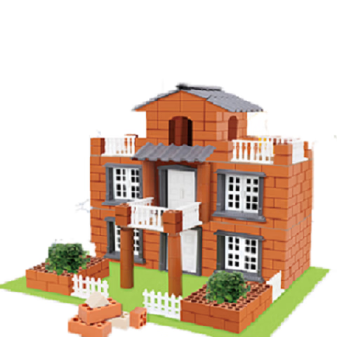 LEAIXIANG Children's Toy, 6-12 Years Old Little Mason Building House, DIY Building Blocks, Plastic Bricks, Birthday Gift for Boys And Girls Aged 3-6
