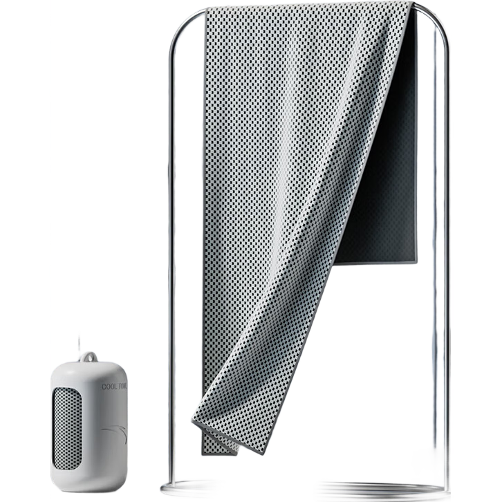 ANTA Cooling Sports Towel, Outdoor Swimming Fitness Quick-Dry Portable Travel Swimming Cool-Touch Non-Stick Gray