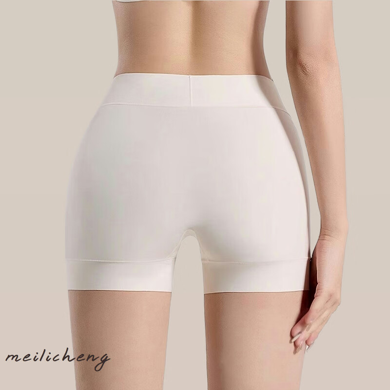 LangSha Seamless Ultra-Thin Safety Shorts for Women, Anti-Exposure, Plus Size, 2-Pack, Ice Silk Sports Leggings