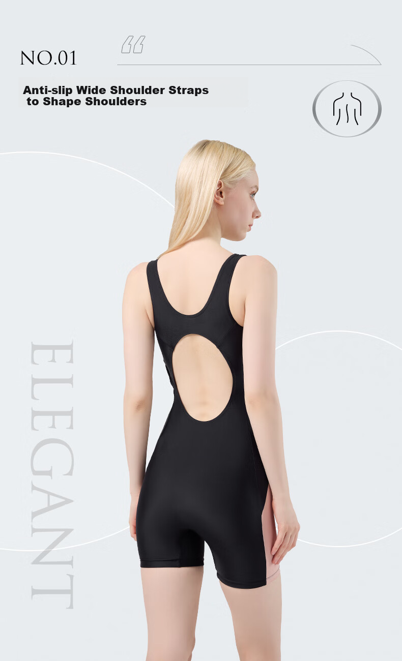 SWANS Women's One-Piece Conservative Sleeveless Swimsuit for Hot Springs, Professional Training, Chlorine-Resistant Quick-Dry Swimwear 257 XL 3