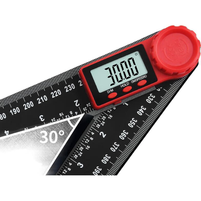 SYNTEK Angle Ruler, High-Precision Angle Measuring Instrument, Digital Angle Gauge, Electronic Protractor, 200mm