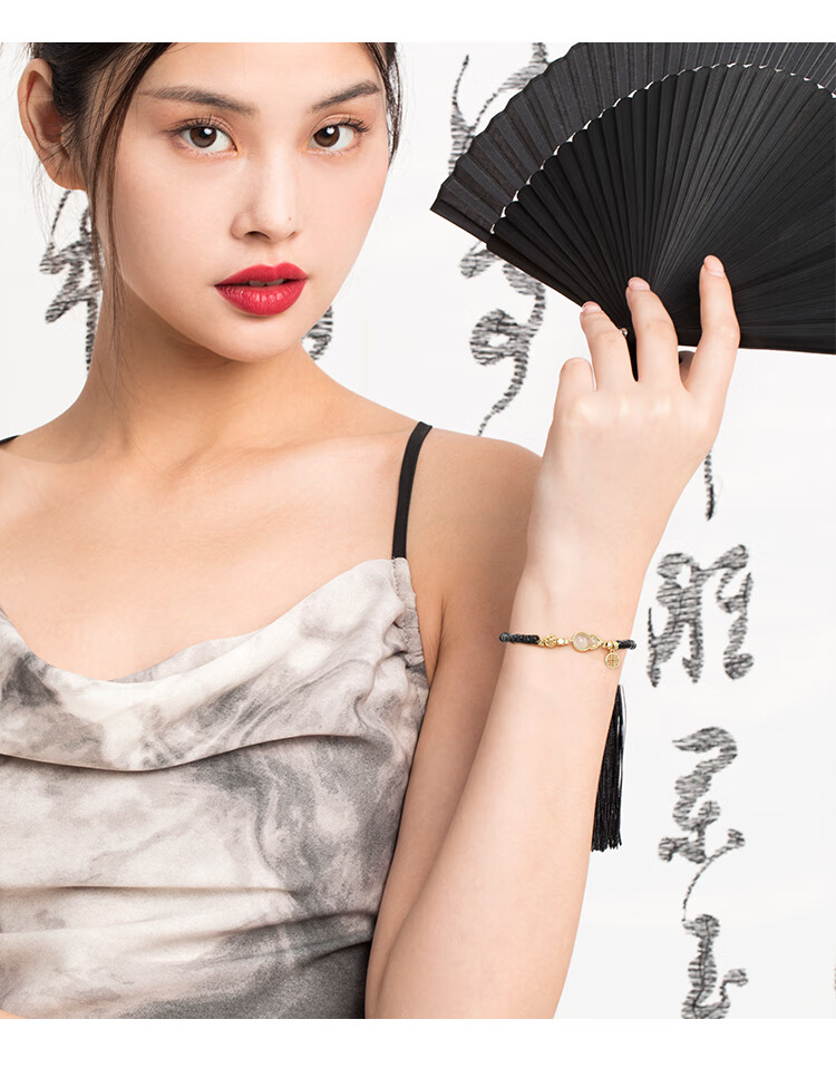Clect Gufeng Hulusi Bracelet for Women, Luxury Niche Hand Jewelry, National Trend Fashion Accessory, Unique Birthday Gift for Girlfriend 4