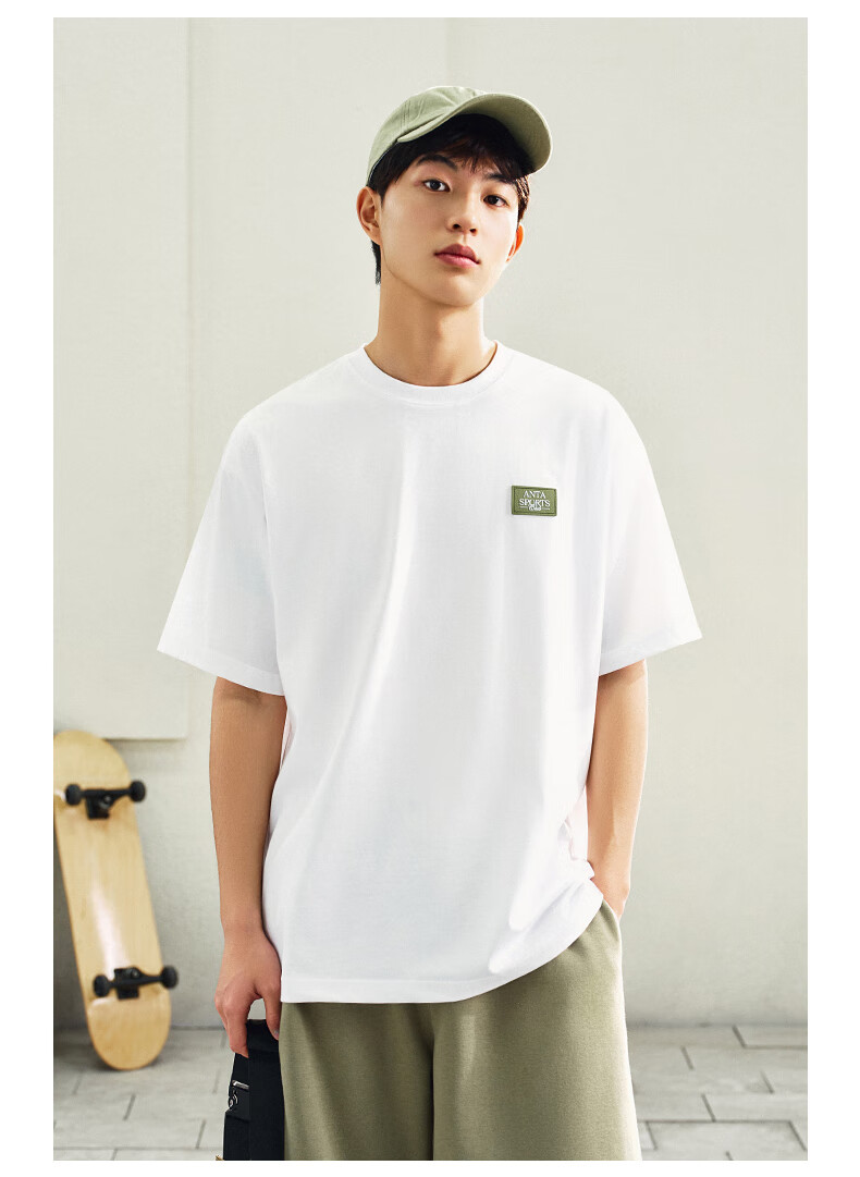 Anta Ice Silk T-Shirt | Casual Short Sleeve Men's Summer Loose Simple Sports Breathable Top 152628117 2