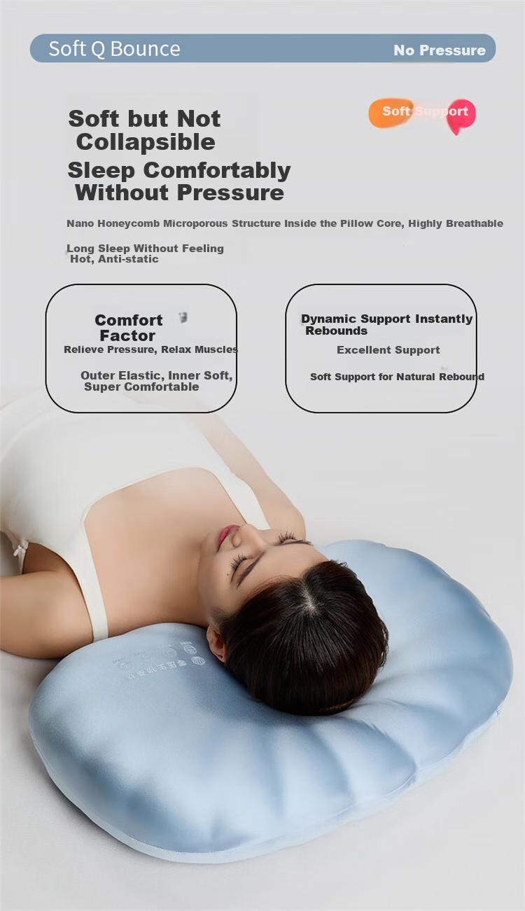 YUZHAOLIN Memory Foam Pillow, Cervical Pillow Core, Deep Sleep Care, Slow Rebound, Specialized Memory Foam Pillow Core for Sleeping 7