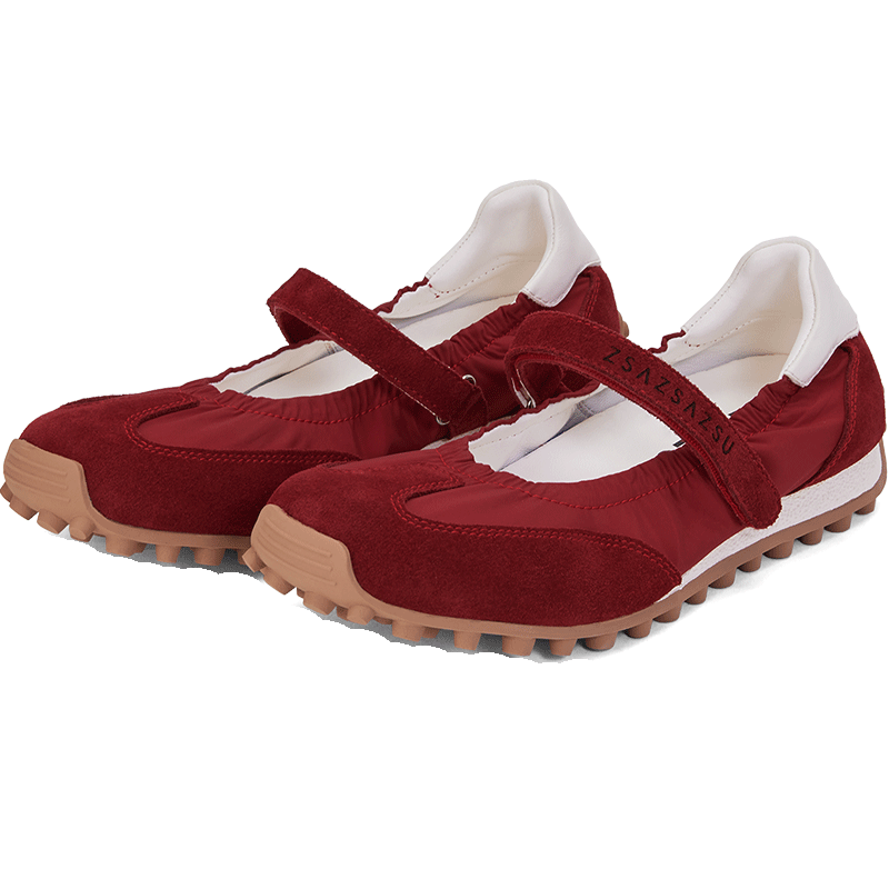 Sasa Su [Leaping Ballet] Spring Summer New Bean Sole Mary Jane Velcro Comfortable Ballet Sneakers Women Shoes