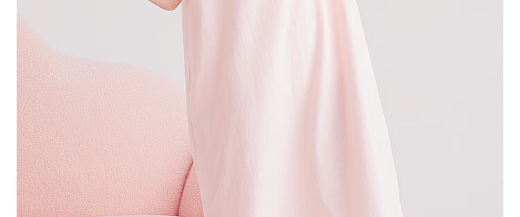 DEESHA [7A Antibacterial] Girls' Nightgown, Princess Style, Pure Cotton, Lightweight And Breathable, for Summer, Suitable for Older Children, One-Piece Dress 21