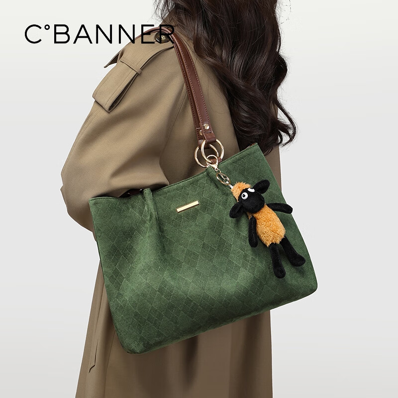 C.BANNER Handbag, Women's Large Capacity Tote Bag, Shoulder Bag, Commuter Practical Birthday Mother's Day Gift, Practical Present for Mom