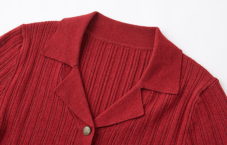 Dme [OL Online Flirtation] Winter Retro Hong Kong Style Metal Button Knit Sweater, Slim Fit Sexy Knitted Cardigan Women's Top 5