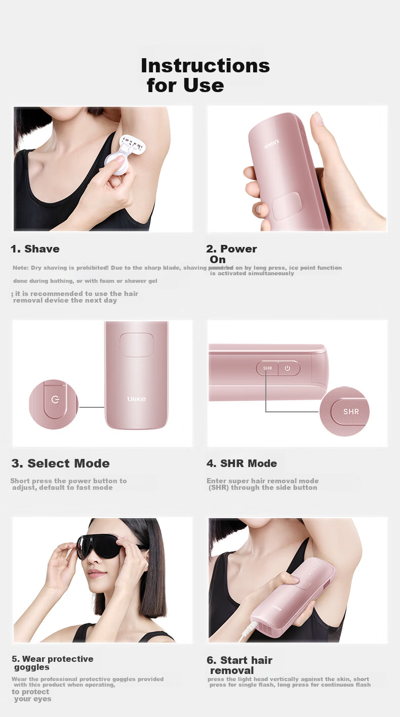 Ulike Air4 Sapphire Ice Point Hair Removal Device, Beard Trimmer, Shaver, Beauty Instrument, Birthday Gift, Present for Girlfriend 26