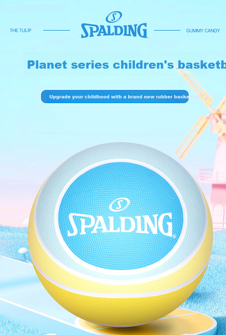 SPALDING Basketball Lollipop Color Scheme New Style Children's Size 5 85-326Y5 1
