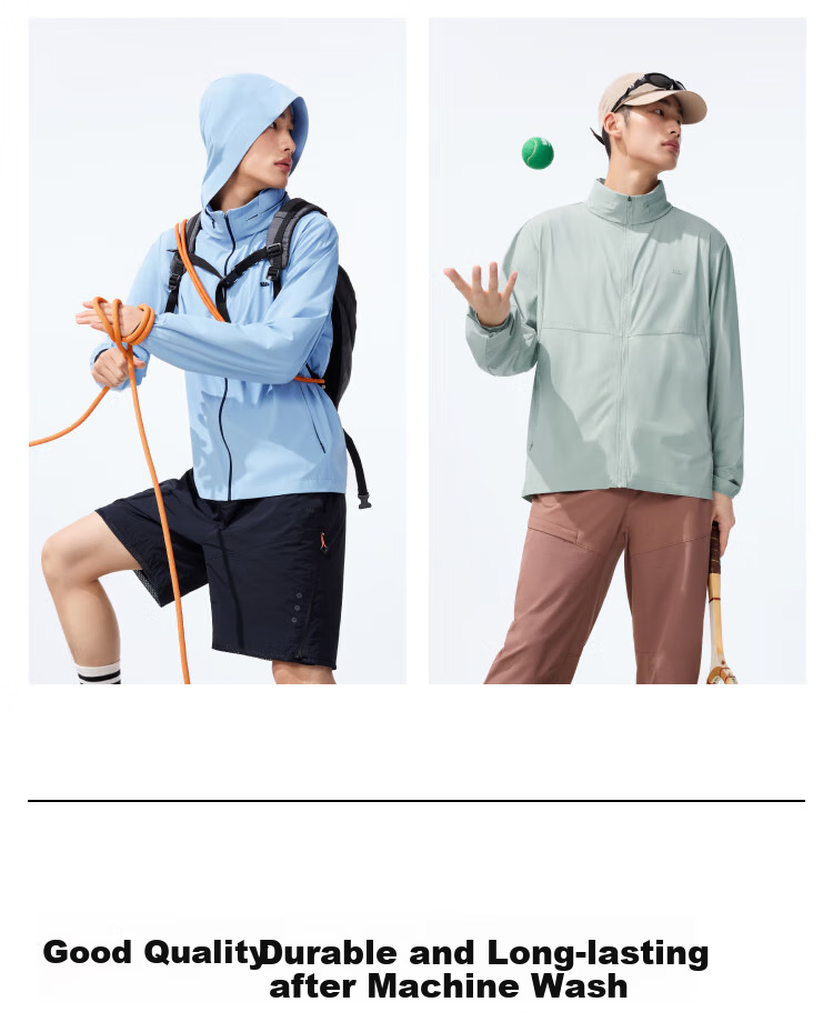 Beneunder Sun Protection Jacket for Men, Lightweight Outerwear, Quick-Drying Fishing Sports Coat with Removable Hood, DS007 Moonlight Blue XL 17