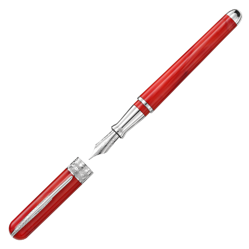PINEIDER Avatar Series Red Fountain Pen for Men And Women, High-End Ink Pen, Gift Idea SS AFXPPI2101420 Present