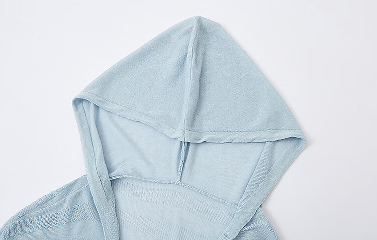 Dme [Containing SPA-Grade Tencel Linen], Spring And Autumn Salt-Style Lightweight Hooded Striped Textured Jacquard Fleece-Lined Women's Jacket 11