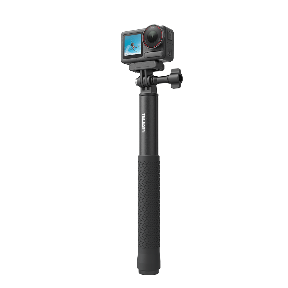 TELESIN Compatible Selfie Stick for DJI Pocket 4 Pro, Action 6/5 Pro, 4, Nano Action Camera Handheld Pole, Yingshi Action Camera Extendable Selfie Rod 90cm