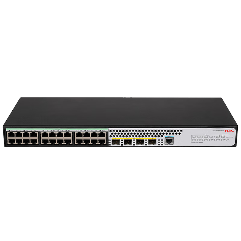 H3C S5024X-EI, 24 Gigabit Ethernet Ports + 40 Gigabit Fiber Optic Ports, Layer 3 Full-Managed Enterprise-Grade Network Switch, 10 Gigabit Upstream/IPv6/Layer Aggregation/VLAN