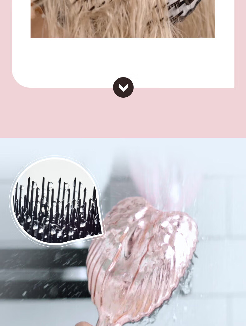 Tangle Angel Hairbrush UK Angel Princess Hairbrush Hair Massage Brush Holiday Gift for Girlfriend PRO Titanium White 7
